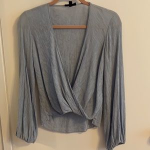 Flowy Low-Cut Blouse